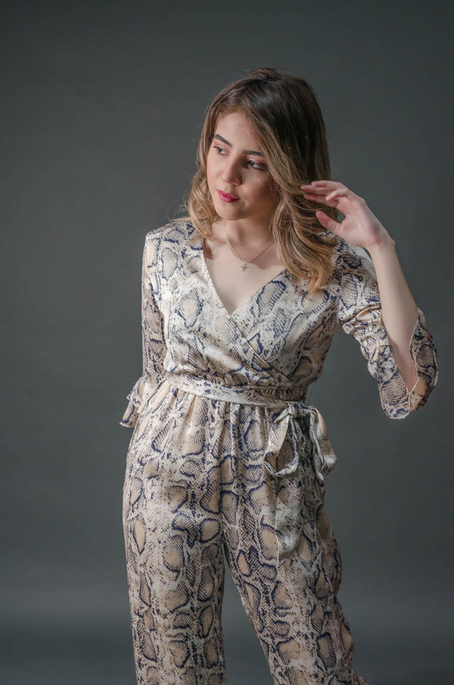 Animal Print Jumpsuit